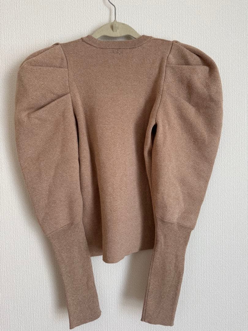 【極美品】　bibiy. EFFIE PUFF KNIT フリーサイズ　ベージュ
