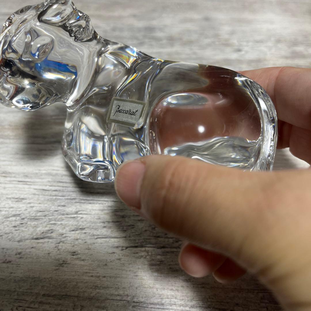 バカラ　牛　ウシ　丑年　オブジェ　置物　クリスタル