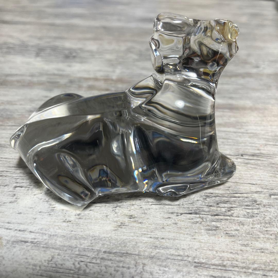 バカラ　牛　ウシ　丑年　オブジェ　置物　クリスタル