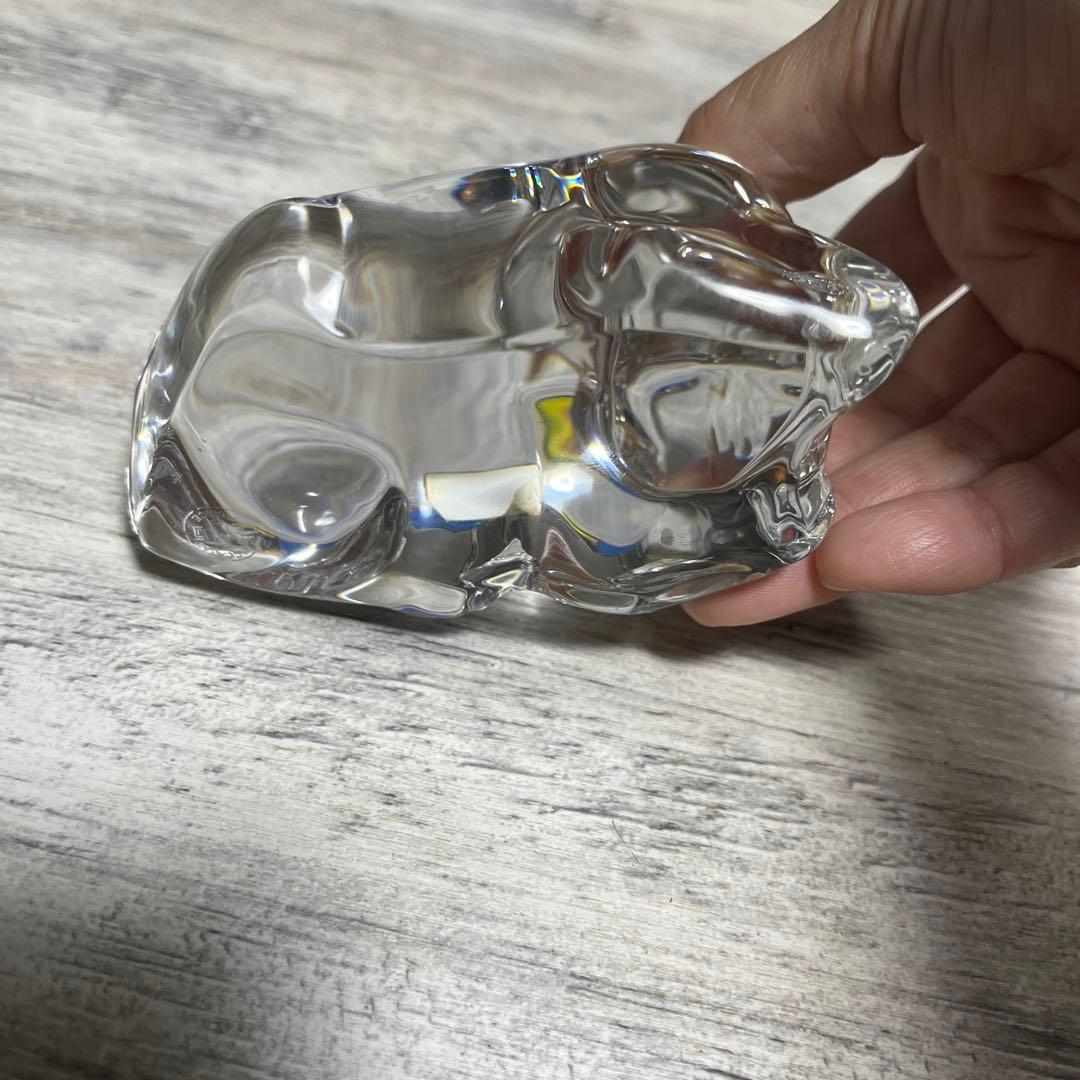 バカラ　牛　ウシ　丑年　オブジェ　置物　クリスタル