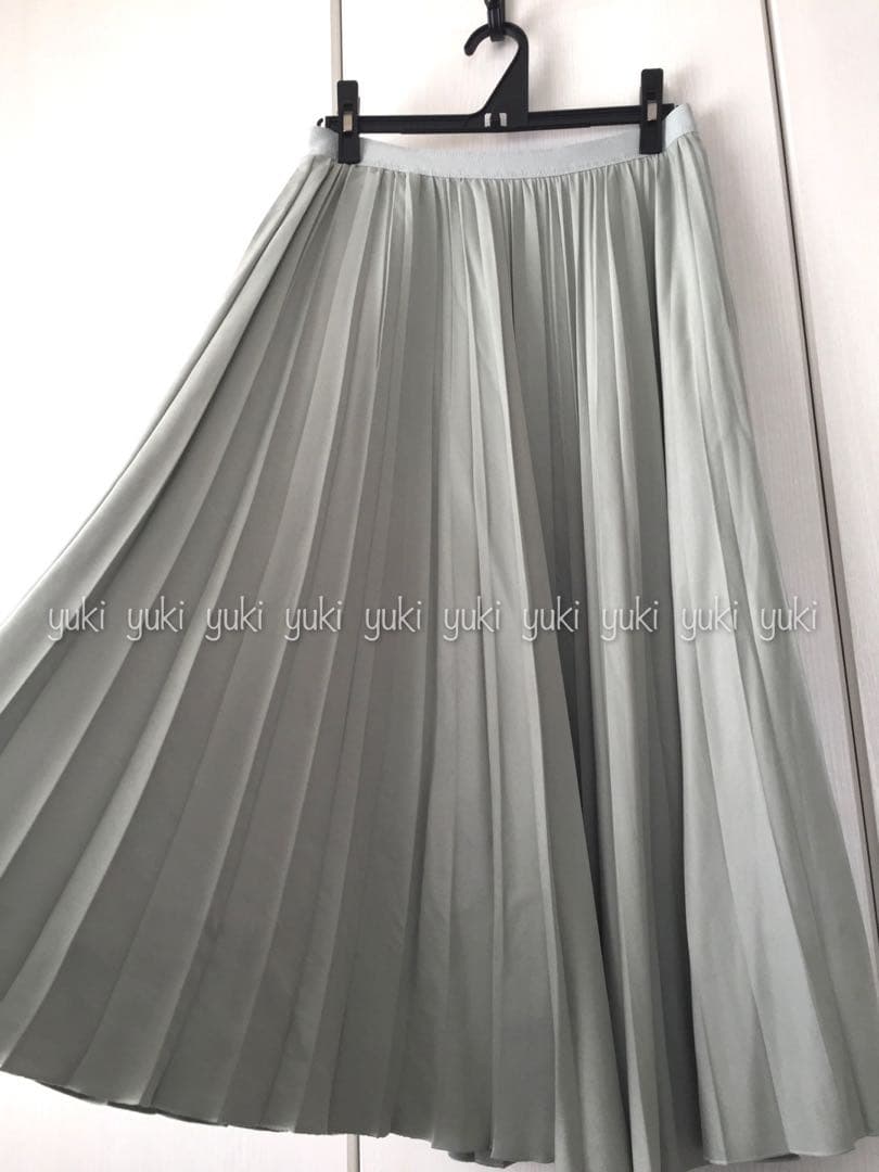ANAYI マットスエード調 プリーツスカート 38