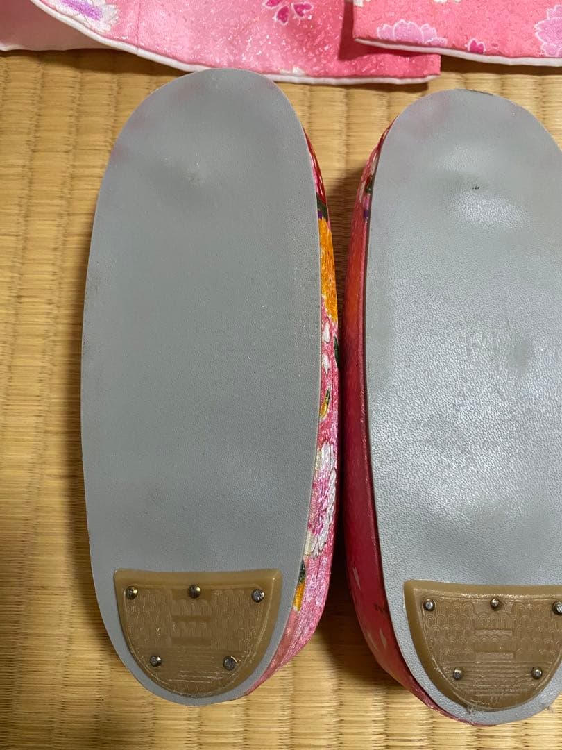 七五三　3歳　女の子セットおひな祭り　セット　着物　被布　草履　ピンク　美品