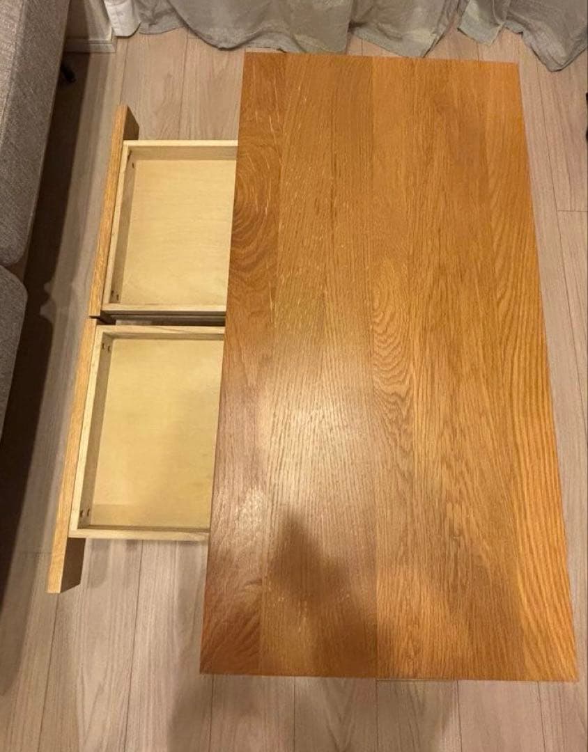 無印良品　ナチュラルオーク センターテーブル 約90cm