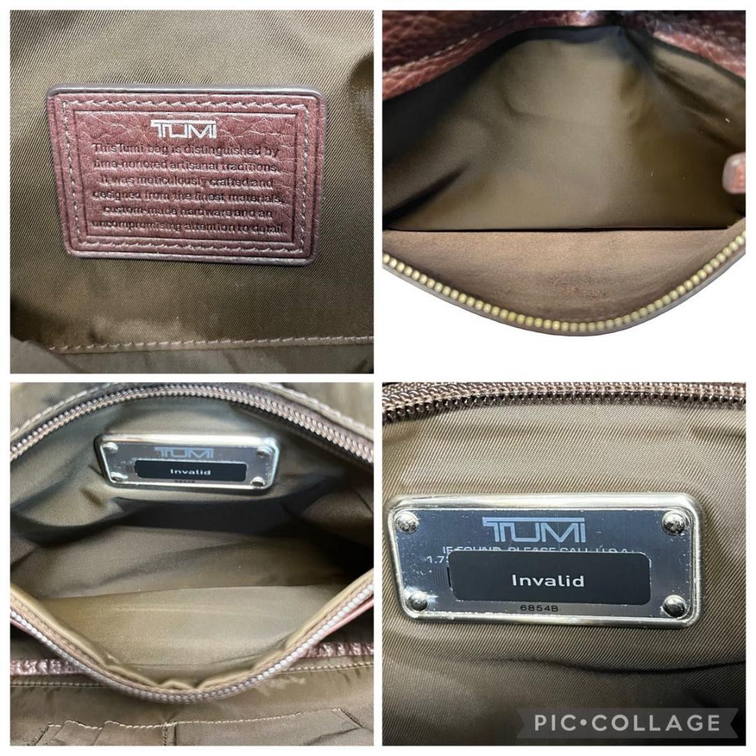 極美品　未使用級　トゥミ　ショルダーバッグ　クロスボディバッグ　オールレザー