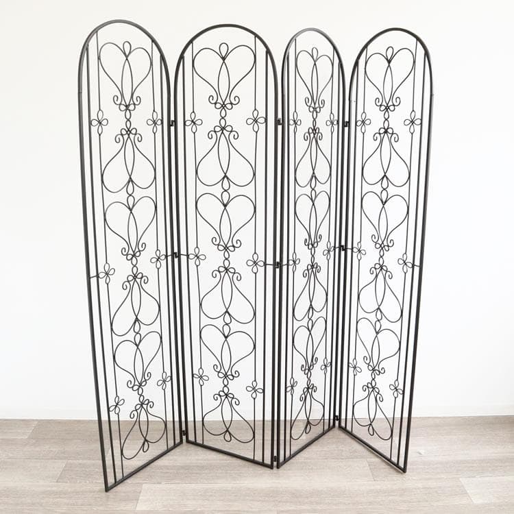 アイアンパーテーション ハート フラワー