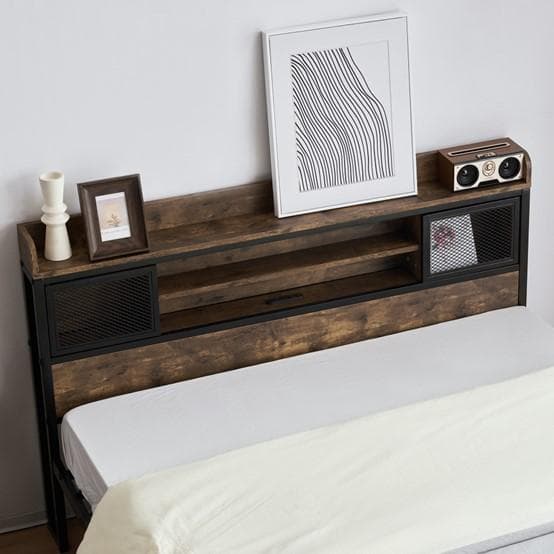 【限定価格ｘ送料無料】D・ダブル　高級ベッドフレーム・コンセント付き　在庫一掃！