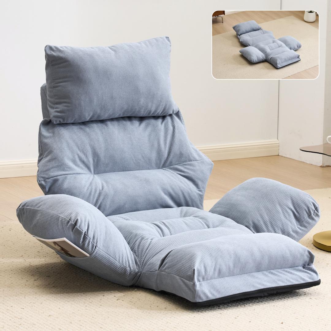 【新品】6段調整 幅160cm 折りたたみ式1人用ソファベッド