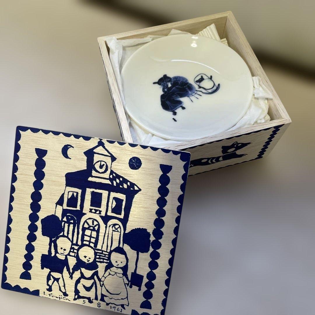 希少品 新品未使用 レオナール・フジタ 小皿 5枚セット 箱付き