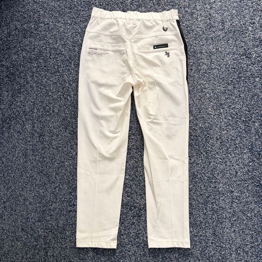 8YARDS　ハチヤーズ　ストレッチ　パンツ　ゴルフウェア　ホワイト系　サイズS