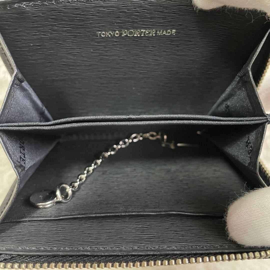 PORTER ケース カレント レザー 黒 小物入れ カード入れ