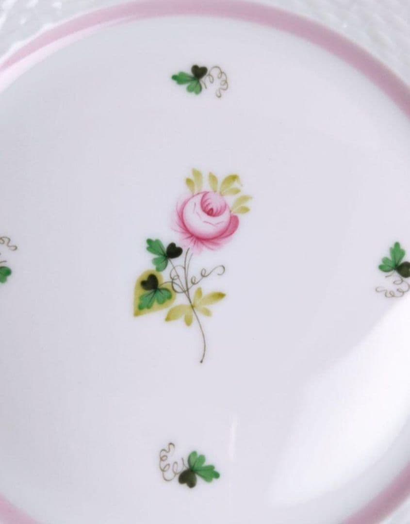 ヘレンド　ウィーンの薔薇　ピンク　デザートプレート　1枚