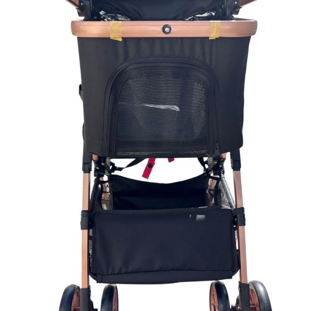 【美品】 ペットカート 2way 折りたたみ 軽量 輪止め ブレーキ付