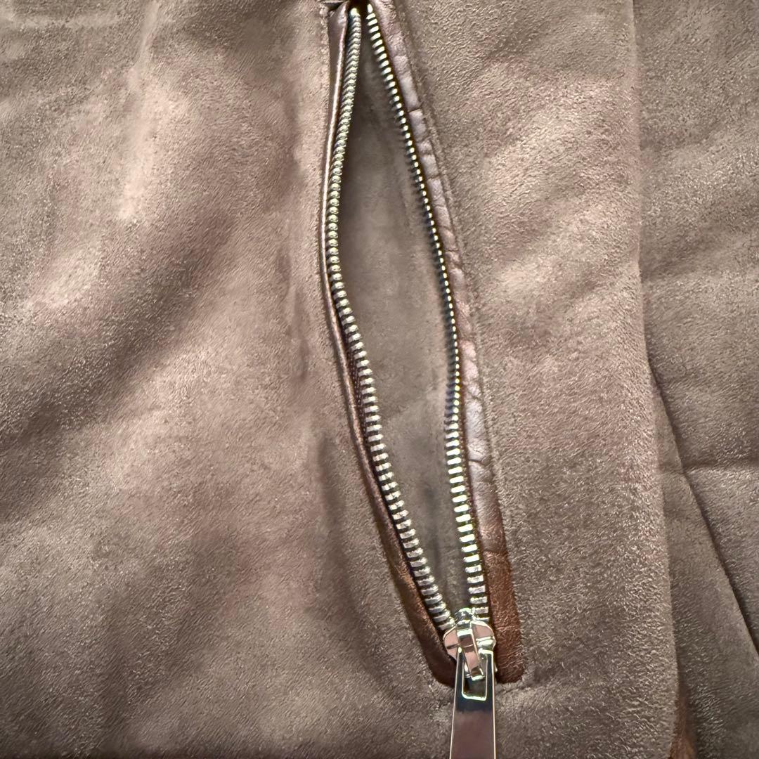 【美品】ZARA B-3 フライトジャケット ムートン L カーキ