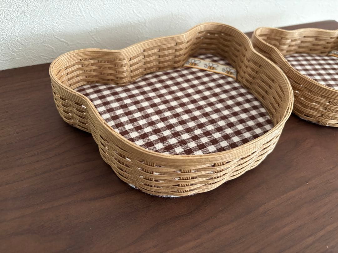 kei様ご連絡ページです。くまの形のバスケット2個セット