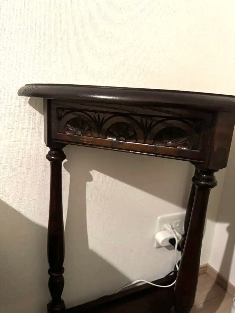 し*き様 木製コンソールテーブル ダークブラウン
