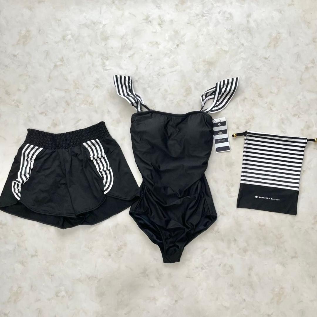 新品中古 BORDERS at BALCONY スイムウェア ショートパンツ L