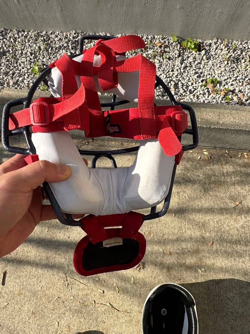 スラッガー　少年軟式キャッチャー防具 アシックスキャッチャーヘルメット付