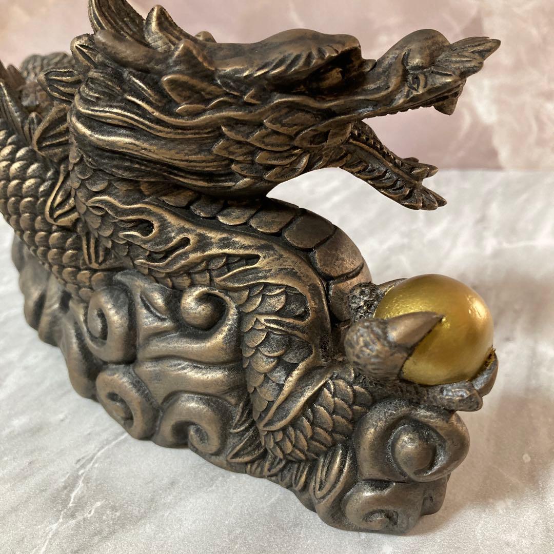 木像　金吾龍神社公認　荒波々幾龍神
