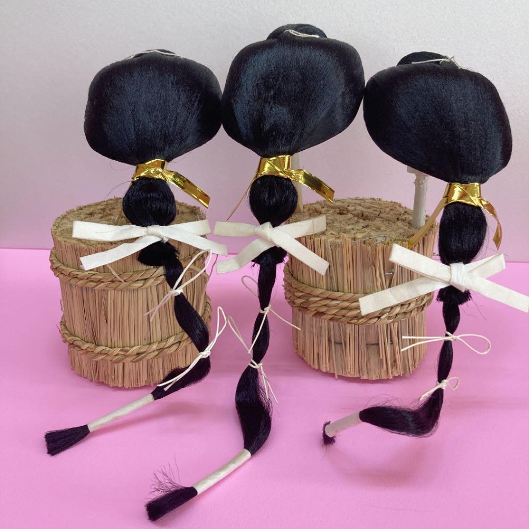 しょこら様確認用　雛人形 三人官女 かしら のみ 頭