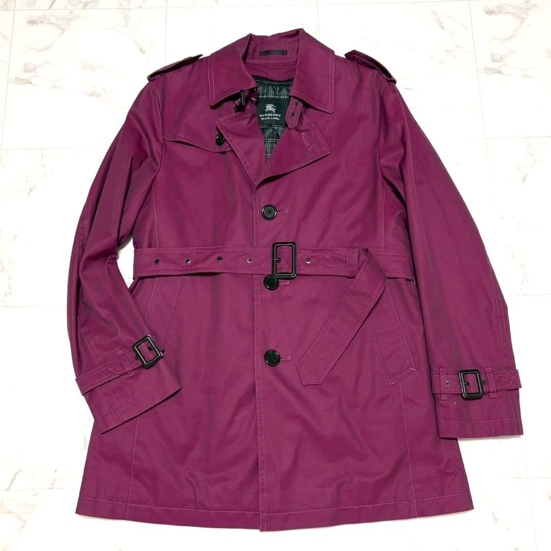 【極美品】バーバリーブラックレーベル トレンチコート ノバチェック ライナー付き