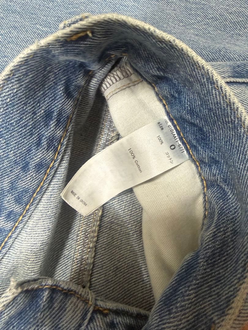 0サイズ　MOUSSY CROSS WAIST WIDE STRAIGHT 0