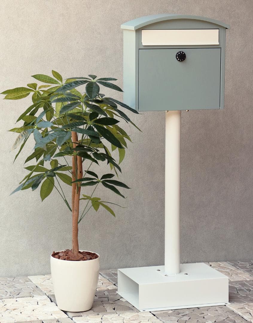 MJ PT SST　スタンドポスト　郵便ポスト　ブルー　グレー