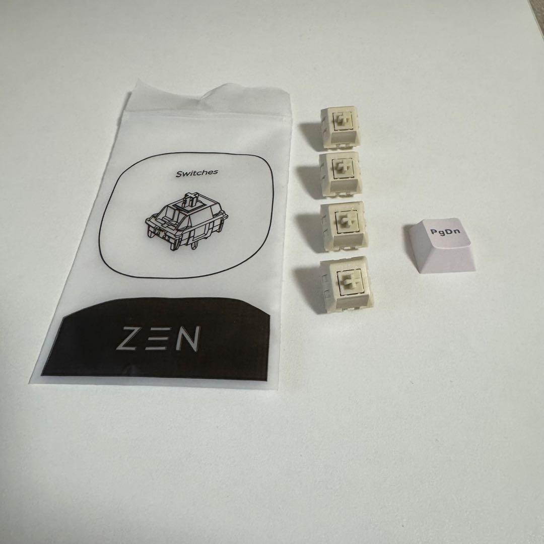 キーボード WOBKEY ZEN65 Ultra White-Gold