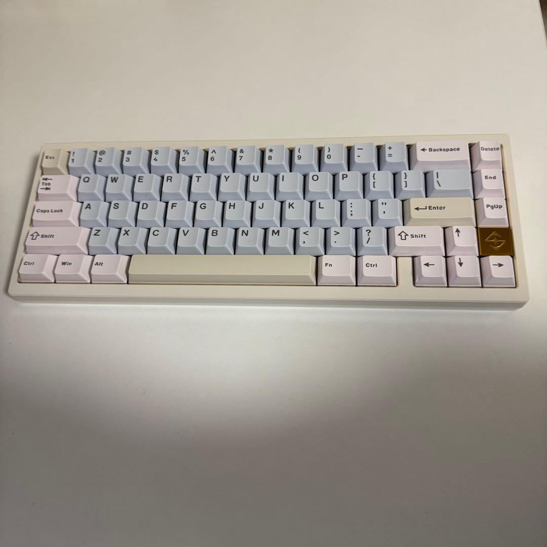 キーボード WOBKEY ZEN65 Ultra White-Gold
