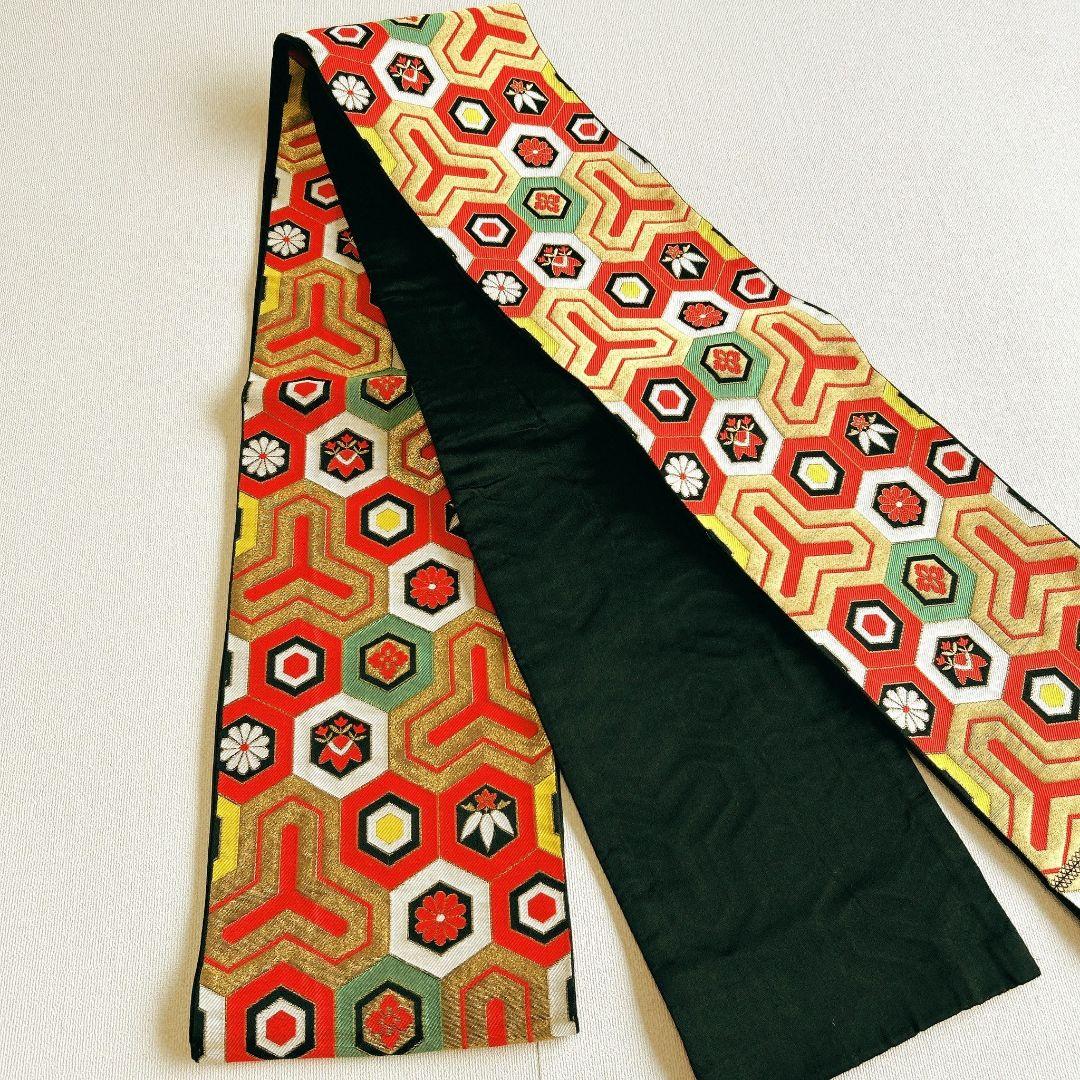 セット　七五三　7歳　女の子　長着＆袖なし長襦袢＆帯＆草履＆バッグ＆小物　緑