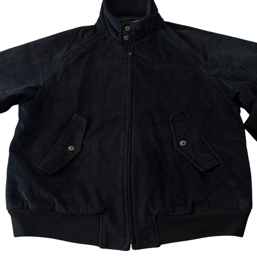 Japan vintage velor bomber jacket 黒 L