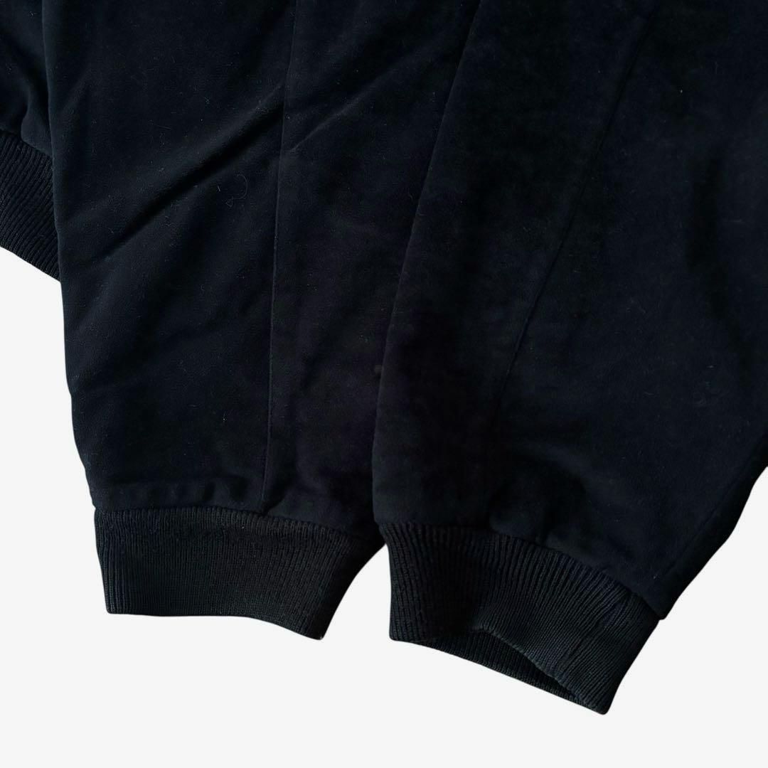 Japan vintage velor bomber jacket 黒 L