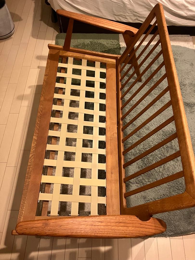 値下げ　北欧デンマーク製　ヴィンテージ　 2シートソファ チーク オーク