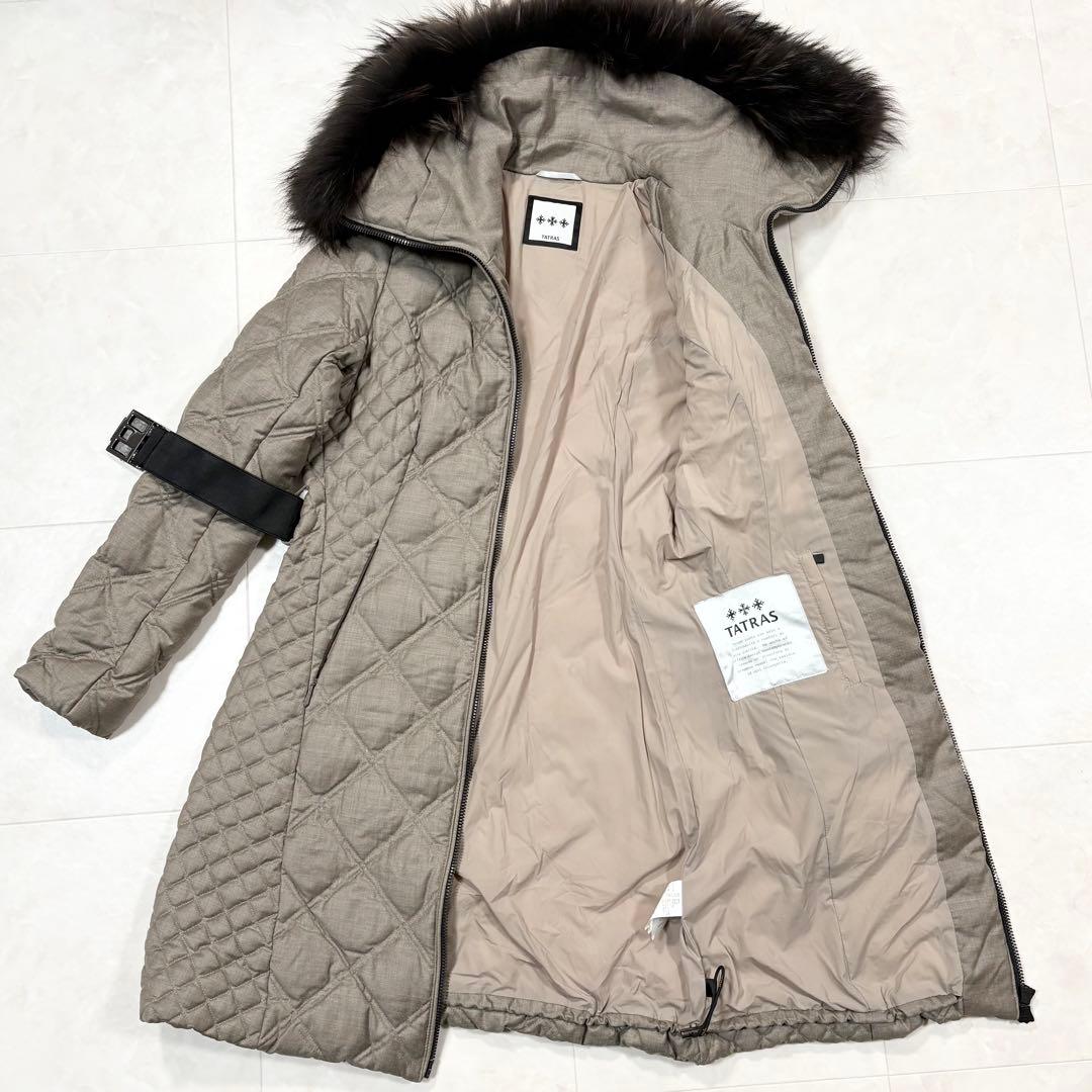 ☆TATRAS タトラス ダウンコート VITTORIA ファー ベルト付き