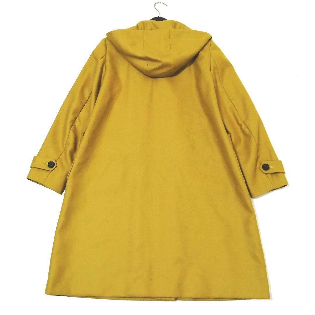 美品✨ポールスミス　ダッフルコート　フード　42　大きいサイズ　イエロー　ダブル