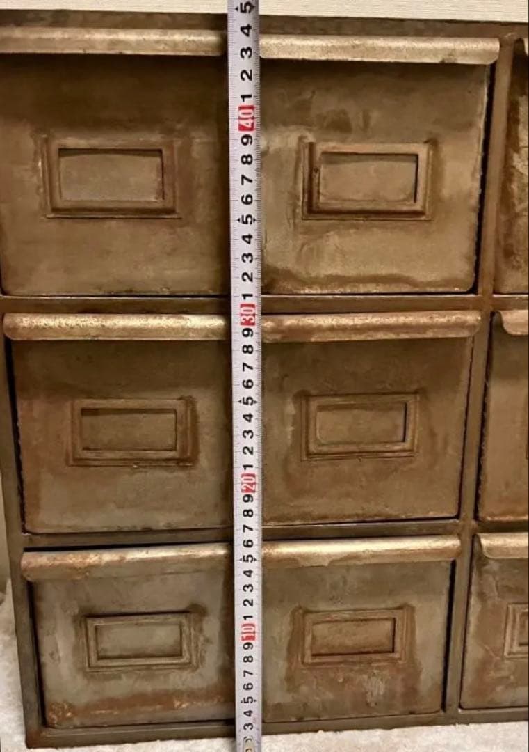 ヴィンテージ風　シェルフ　収納ボックス　引き出し　棚