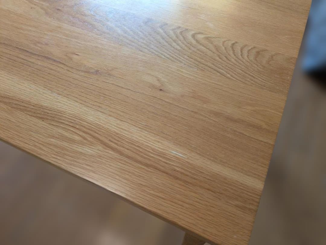 60046　無印良品　無垢材テーブル　オーク材　幅140㎝