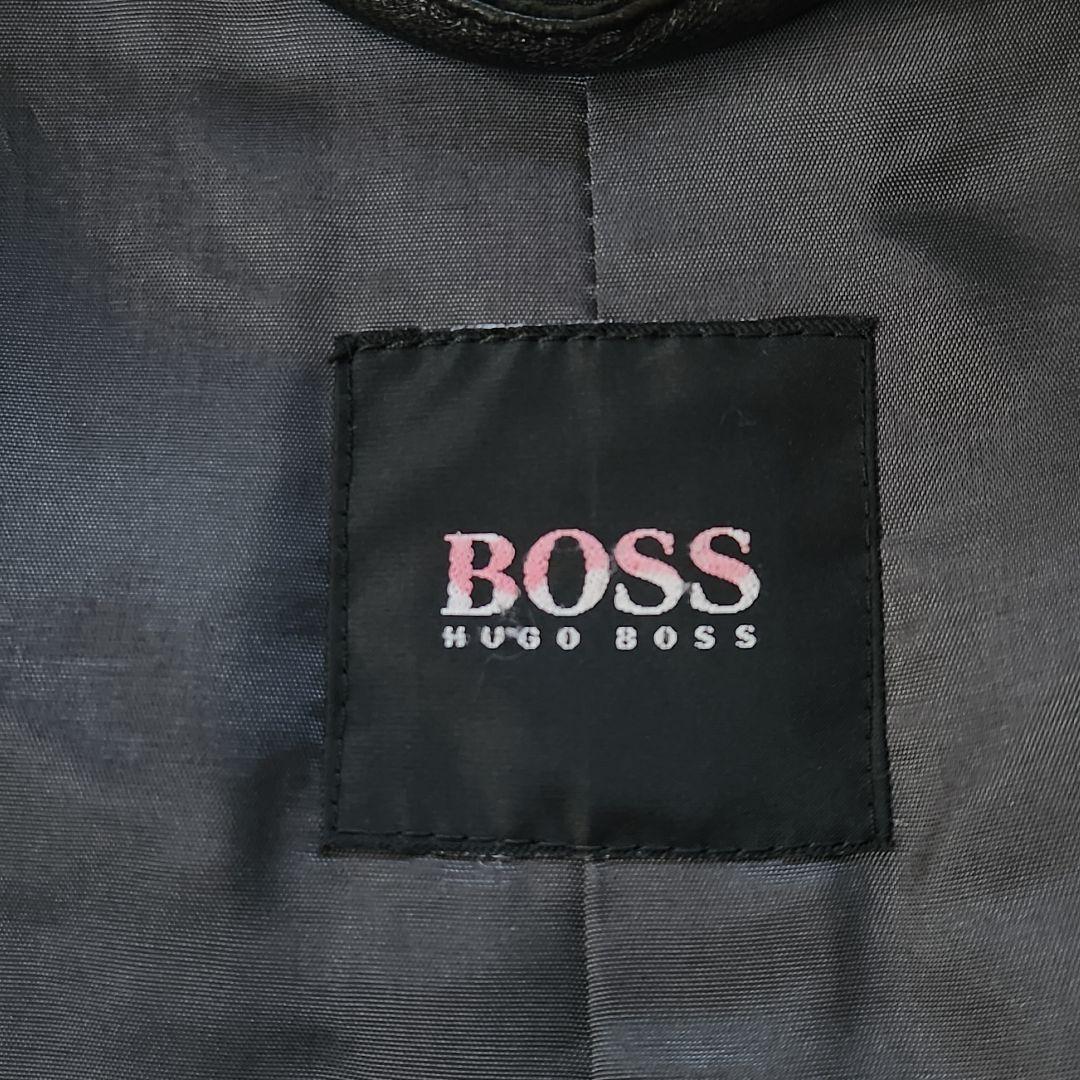 美品✨XXL相当 HUGO BOSS ライダースジャケット ラムレザー ムートン