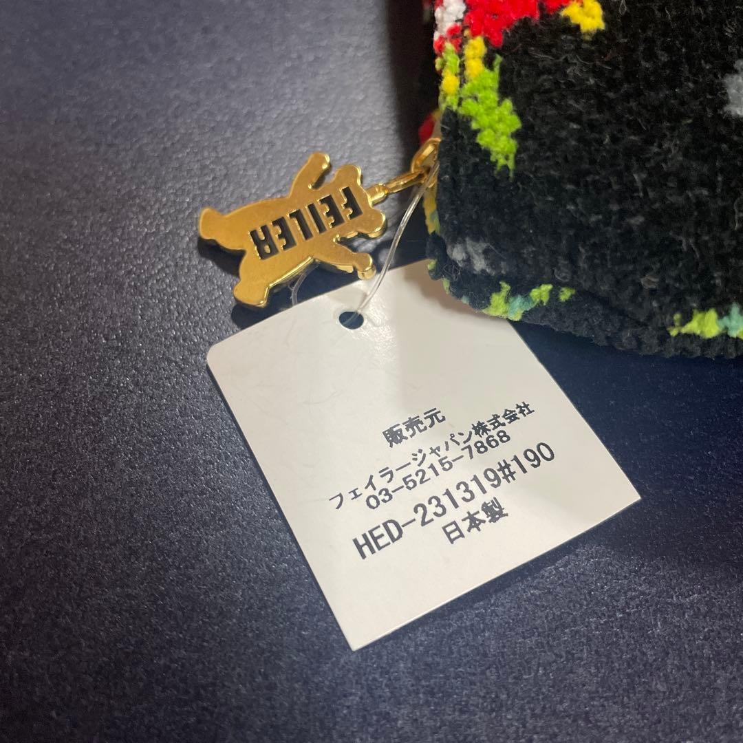 フェイラー　ハイジドット　ブラック　Dカン付きシェルポーチ　新品　店舗限定品