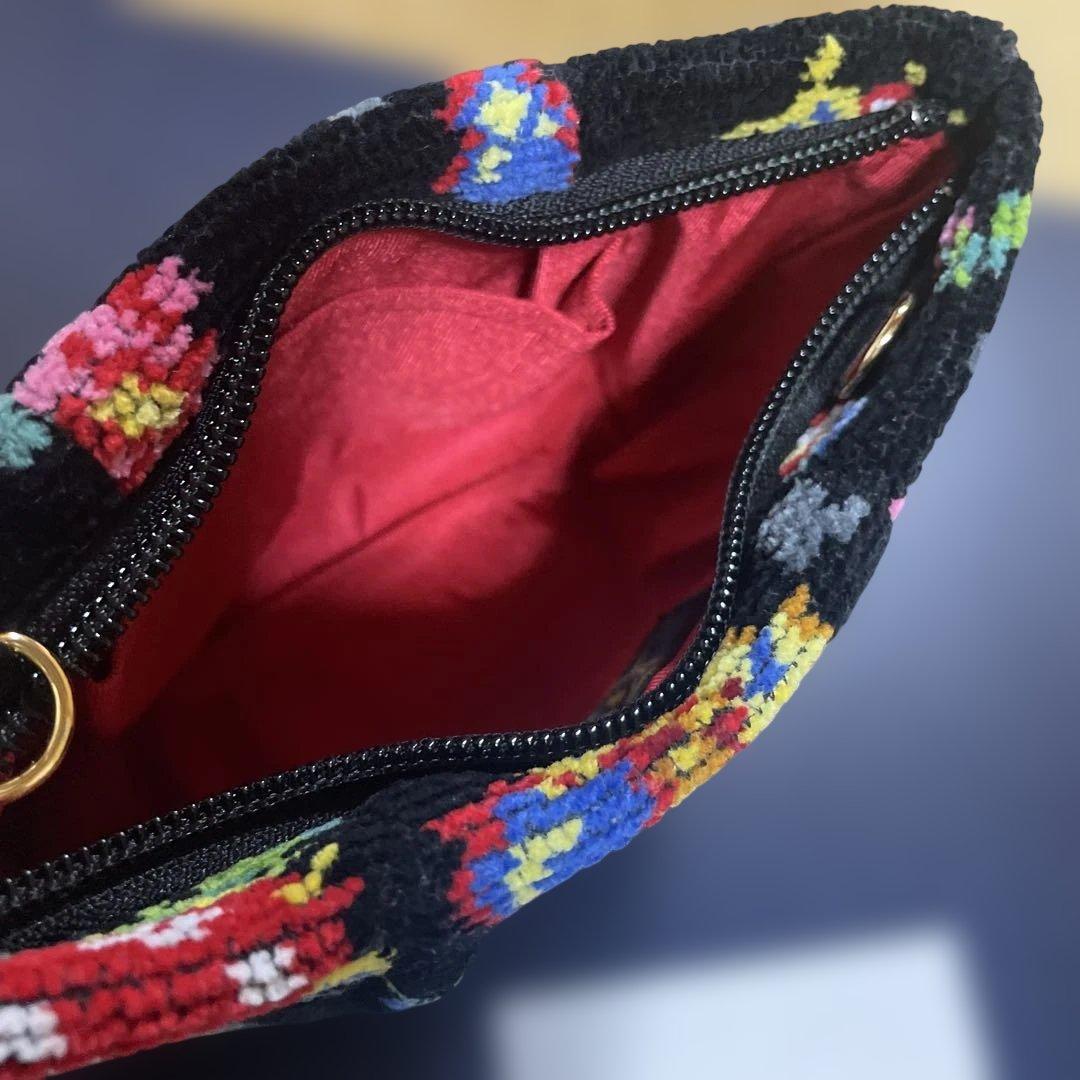 フェイラー　ハイジドット　ブラック　Dカン付きシェルポーチ　新品　店舗限定品