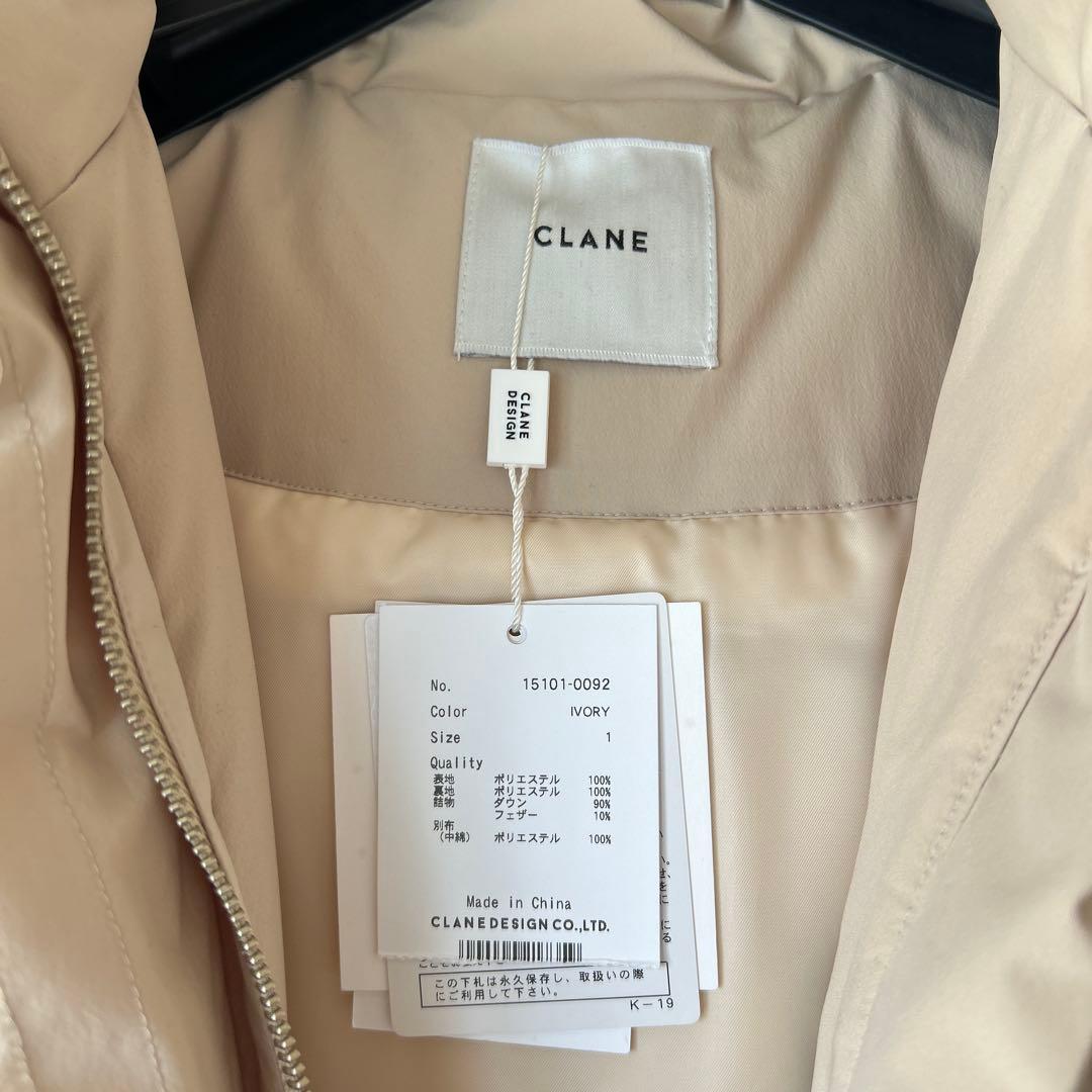 【未使用品】CLANE クラネ バルーンフーディロングコート
