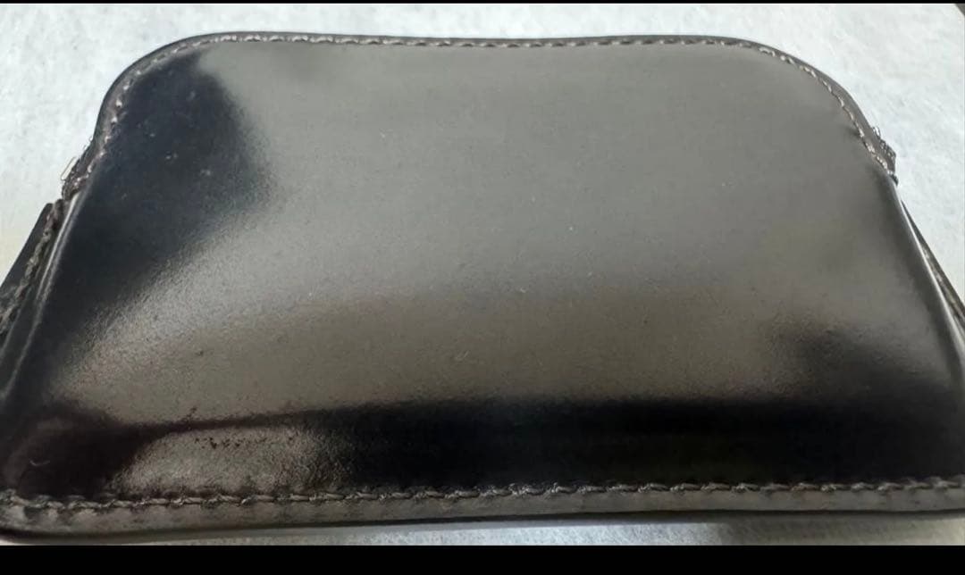 未使用　WILD SWANS MINAS BLACK シェルコードバン　黒