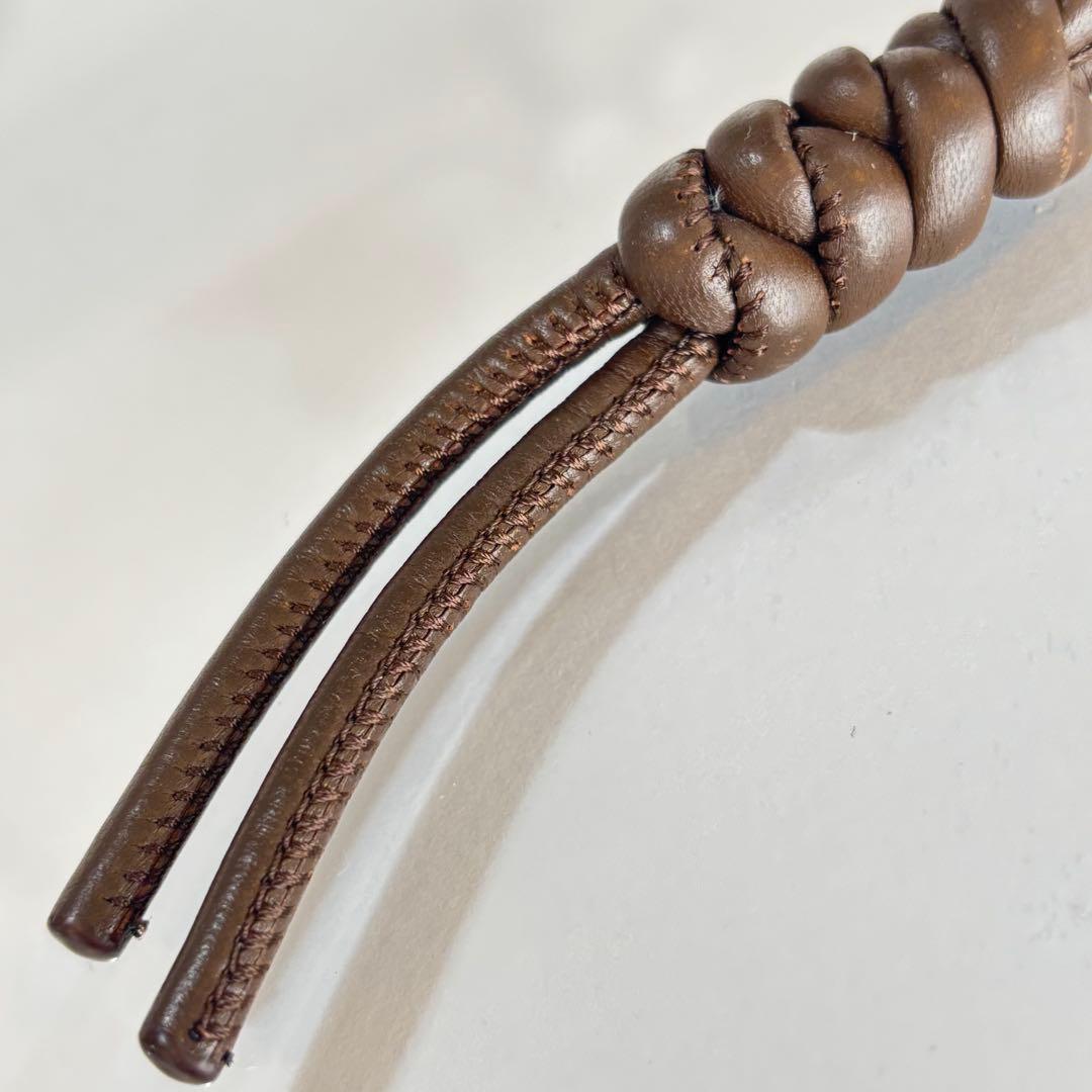 ボッテガヴェネタ　トライアングル　キーリング　キーホルダー　ブラウン