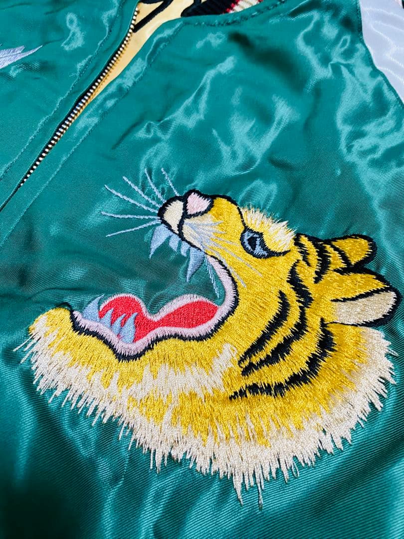 未使用近 美品 テーラー東洋 日本限定 スカジャン 虎ワシunisex レーヨン