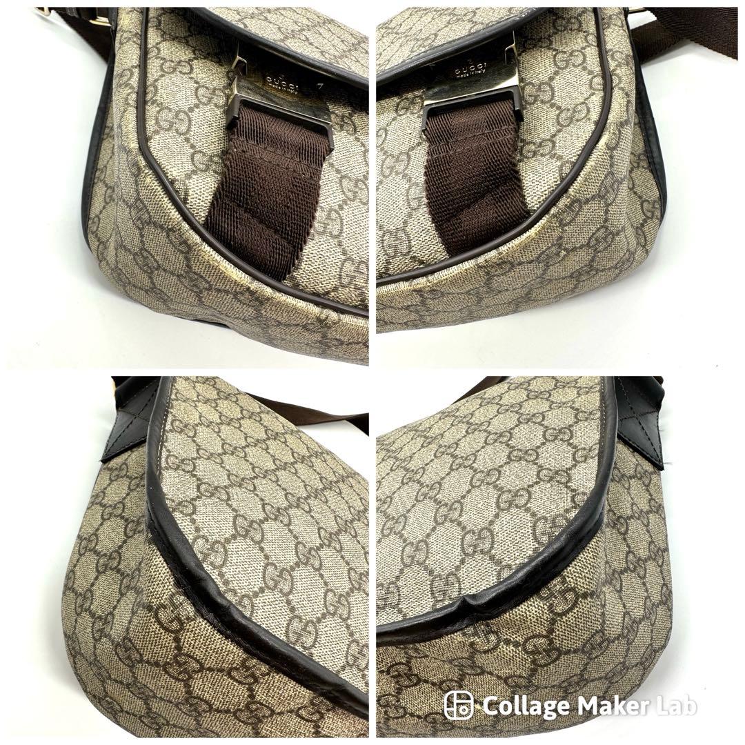 【美品】GUCCI ショルダーバッグ メッセンジャーバッグ GG スプリーム