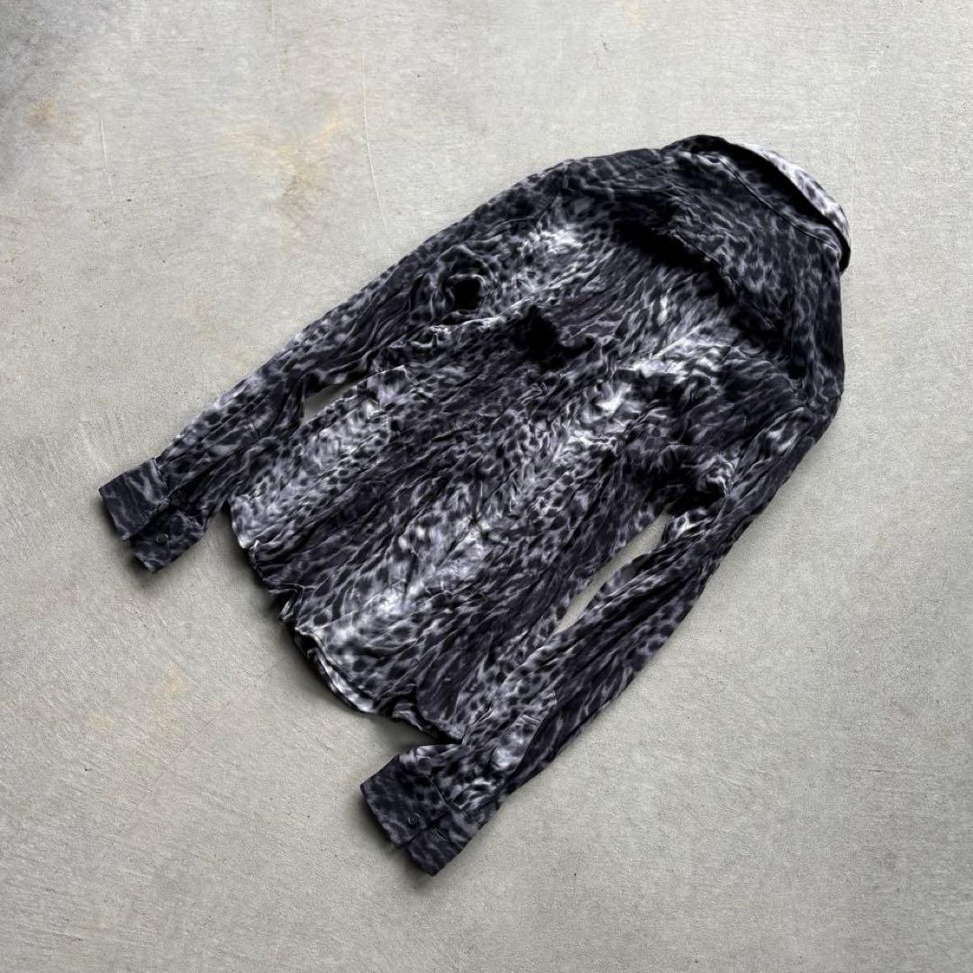 TORNADO MART - leopard shirt シワ加工 y2k 平成