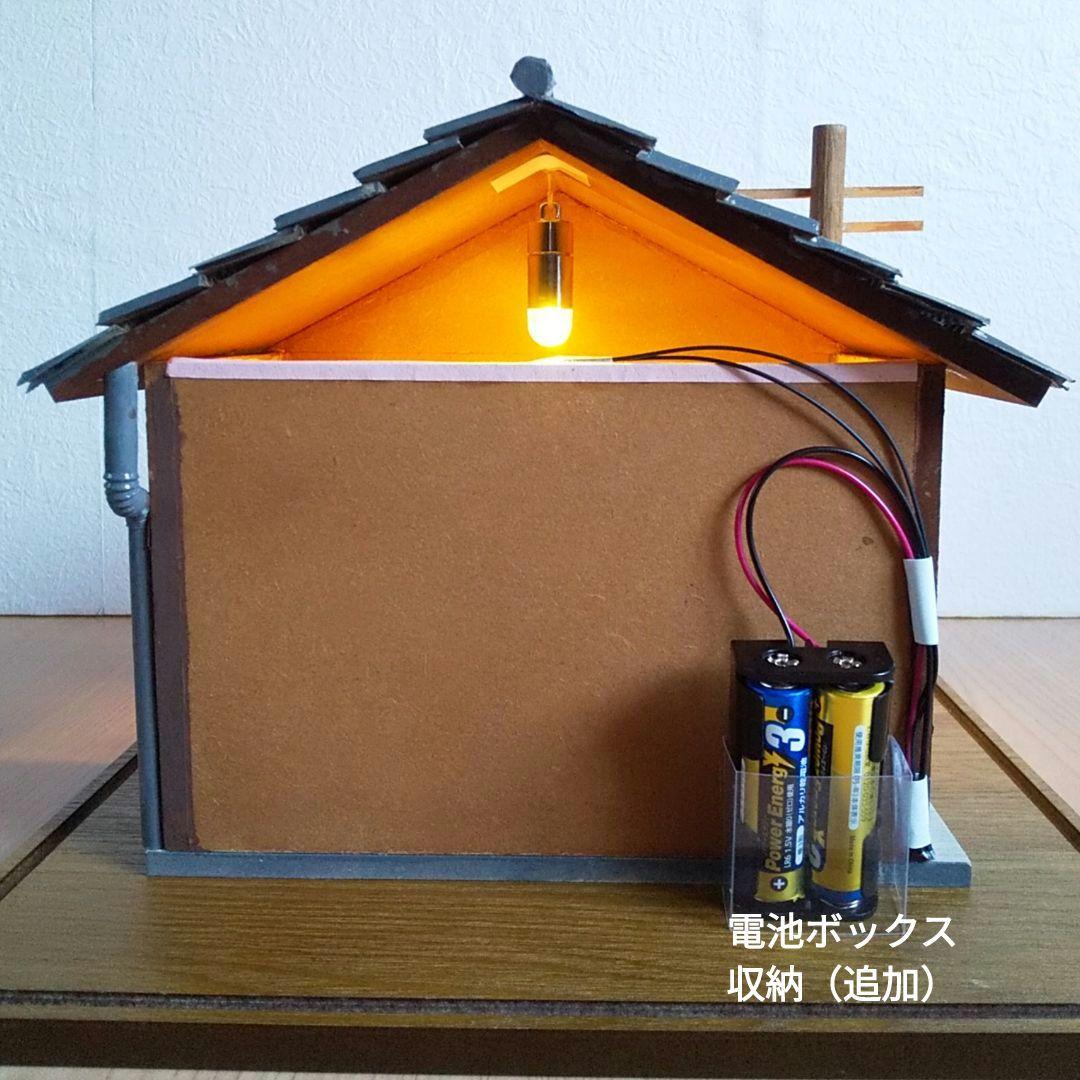 アクリルケース、ライト付きミニチュア昭和の駄菓子屋＆サザエさんフィギュアセット