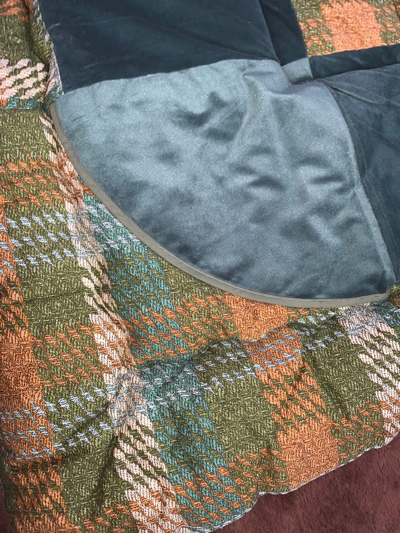 西川220x 220cmこたつ掛布団側生地Gポプ綿100%中綿綿混4kg暖かい！