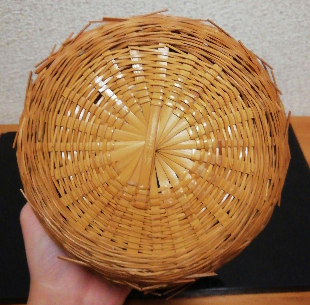 惺斎書付　楽々斎？作　花籠　共箱　茶道具