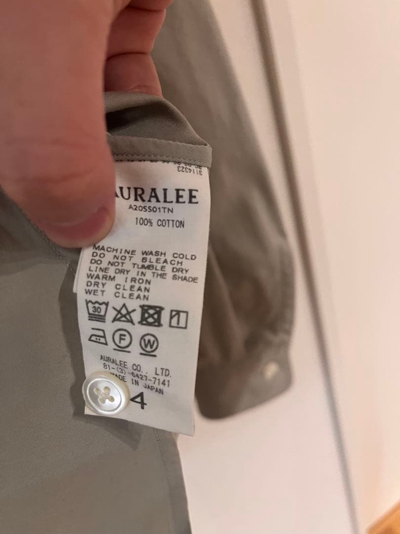 C*a様 AURALEE WASHED FINXTWILL BIG SHIRTS
