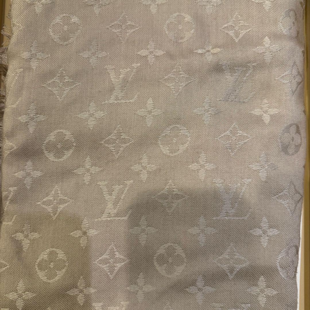 LOUIS VUITTON ルイ ヴィトン　モノグラムシルクウール大判スカーフ